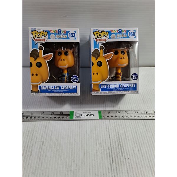 (2) POP Figurines-Ravenclaw Geoffrey and Gryffindor Geoffrey