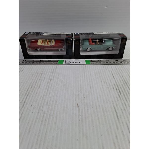 (2) 1:43 Die-Cast Cars-1955 Cadillac and Buick (NIB)