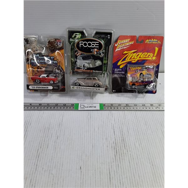 (3) Various 1:64 Die-Cast Cars-Studebaker,Grandmaster,Thunderbird