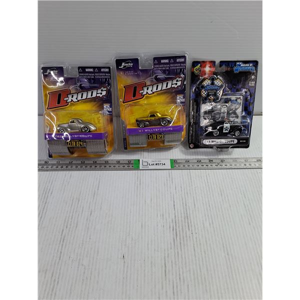 (3) 1:64 Die-Cast Cars (NIB)
