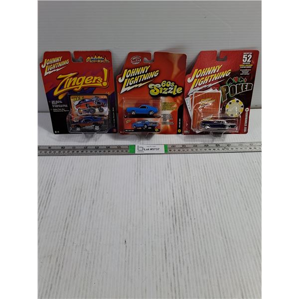 (3) 1:64 Johnny Lightning Cars (NIB)
