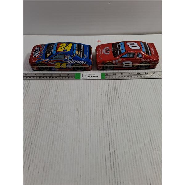 (2) Nascar Tins with Toys Inside