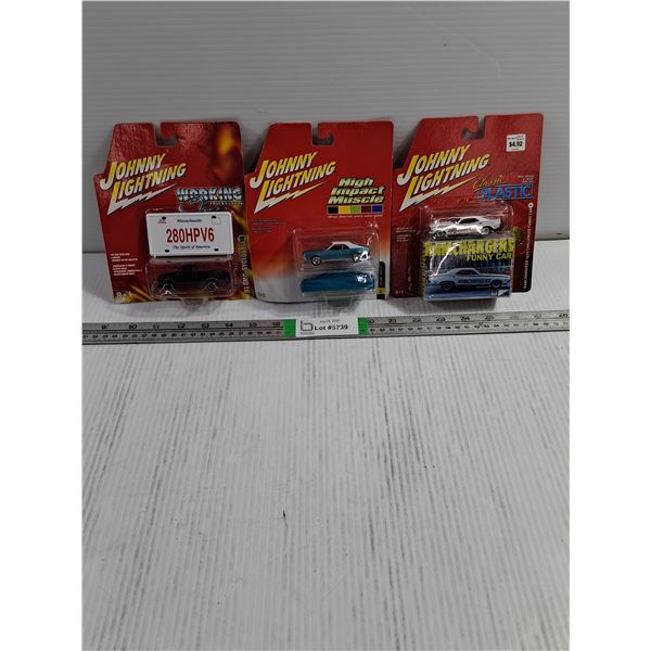 (3) 1:64 Johnny Lightning Die-Cast Vehicles (NIB)