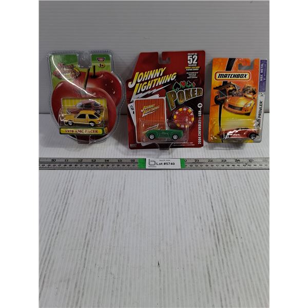 (3) 1:64 Die-Cast Cars (NIB)