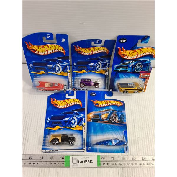 (5) Hot Wheels Cars (NIB)
