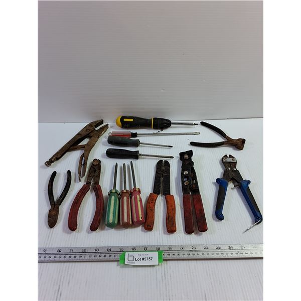 Assorted Tools - Screwdrivers, Pliers, Etc