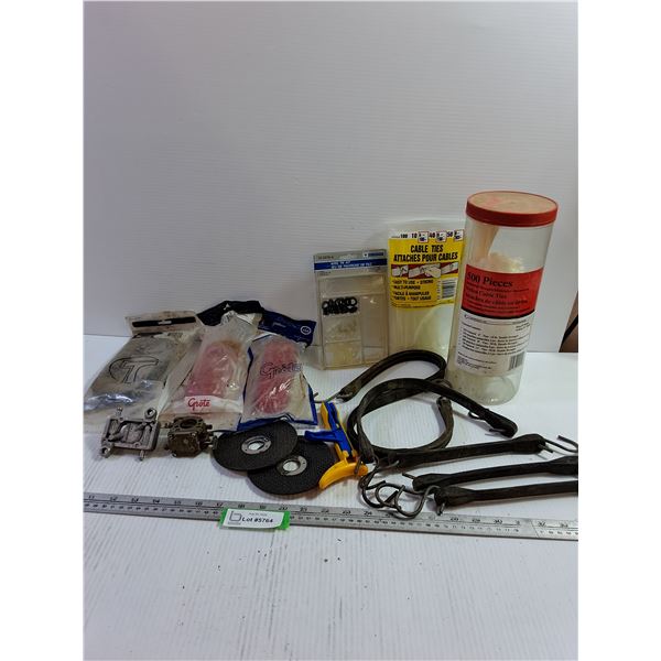 Nylon Cable Ties, Red Lights, Rubber Straps, Grinding Wheels, Etc