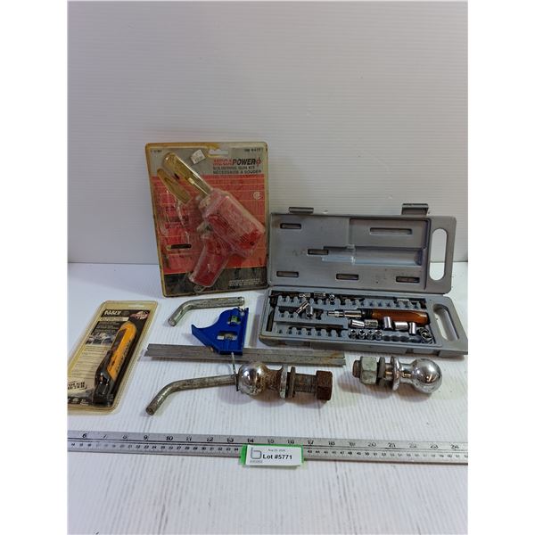 Soldering Gun Kit, Voltage Tester, Socket/Screwdriver Kit, Etc