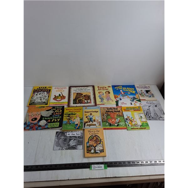 (14) Children's Books - Superfudge, Little Red Riding Hood, Funny All Over