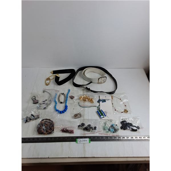 Assorted Costume Jewelry, Fashion Belts