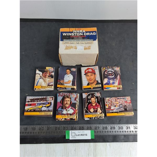 Pro Set 1992 NHRA Winston Drag Racing Card Set