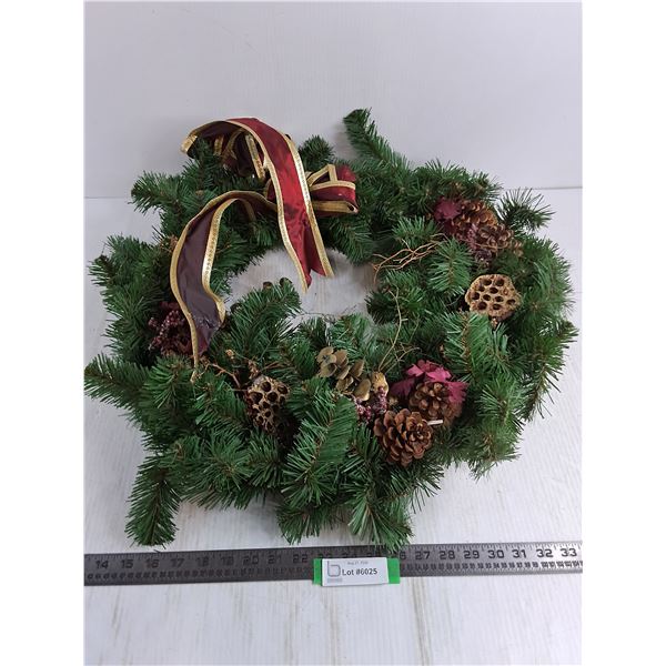 Christmas Wreath - 22" Diameter