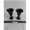 Image 1 : Pair of Cast Iron Candle Holders