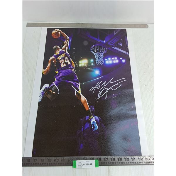 Unframed Canvas Kobe Bryant Endorsed Wall Art - 26" x 18"