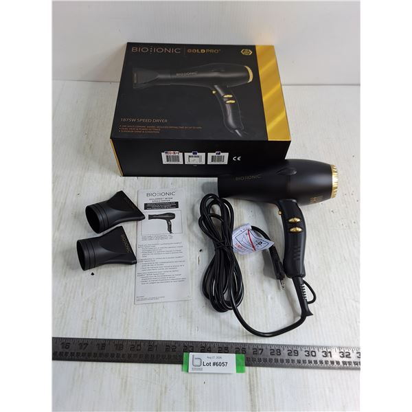 Bio Ionic GoldPro 1875 W Speed Dryer Kit - Untested (Euro Plug)