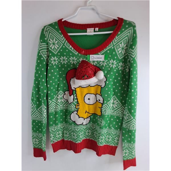 Bart Simpson Christmas Sweater - Size Small