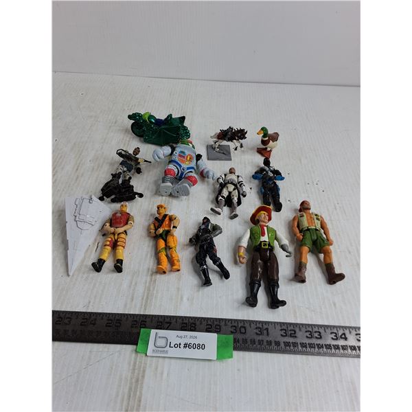 Assorted Action Figures & Vehicles