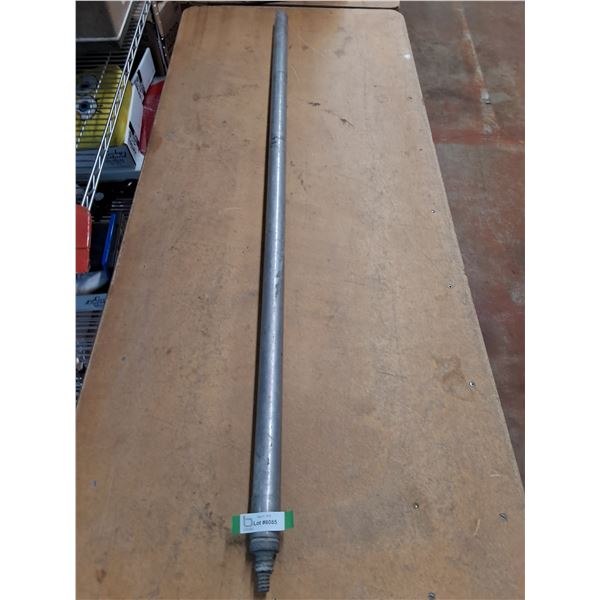* 65" Hollow Aluminum Pole w/Screw Footing - Cannot Ship
