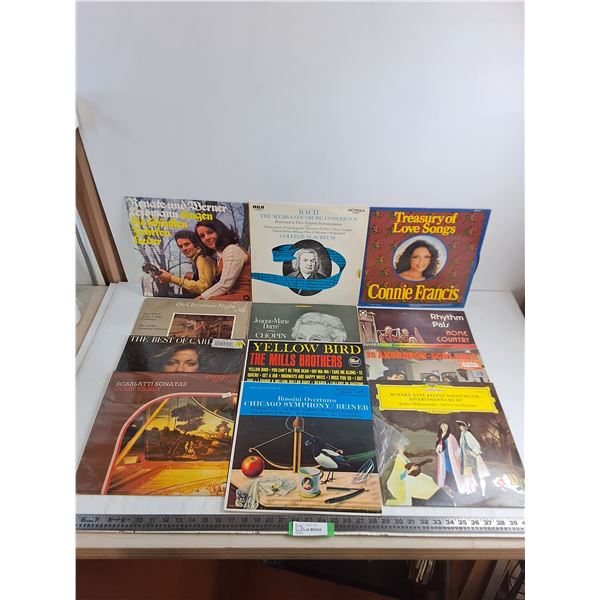 (12) Records - Connie Francis, Rhythm Pals, Mills Brothers