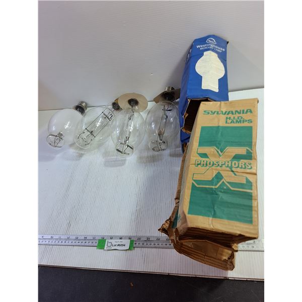 (2) Westinghouse Mercury Lamps & (2) Sylvania H.I.D.. Lamps