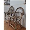 Image 5 : *Rustic Bentwood And Willow Twig Bar Stools Up To 18"x18"x45" ( as is, cannot ship)
