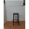 Image 1 : *Black Metal Tubular Frame Utility Stool 16.5"x31" ( as is, cannot ship)