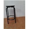 Image 2 : *Black Metal Tubular Frame Utility Stool 16.5"x31" ( as is, cannot ship)