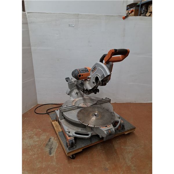 *RIDGID 15-Amp 12-inch Sliding Compound Miter Saw With 14" Blade ( as is, cannot ship, powers on)