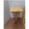 Image 2 : *Four Collapsible Side Tables With An Upright Storage Rack 15"x19"x27" ( as is, cannot ship)