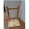 Image 4 : *Four Collapsible Side Tables With An Upright Storage Rack 15"x19"x27" ( as is, cannot ship)