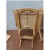 Image 5 : *Four Collapsible Side Tables With An Upright Storage Rack 15"x19"x27" ( as is, cannot ship)