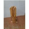 Image 7 : *Four Collapsible Side Tables With An Upright Storage Rack 15"x19"x27" ( as is, cannot ship)