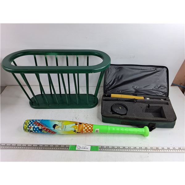 Crystal River Fishing Rod Kit, Magazine Basket, Toy Bat