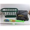 Image 1 : Crystal River Fishing Rod Kit, Magazine Basket, Toy Bat