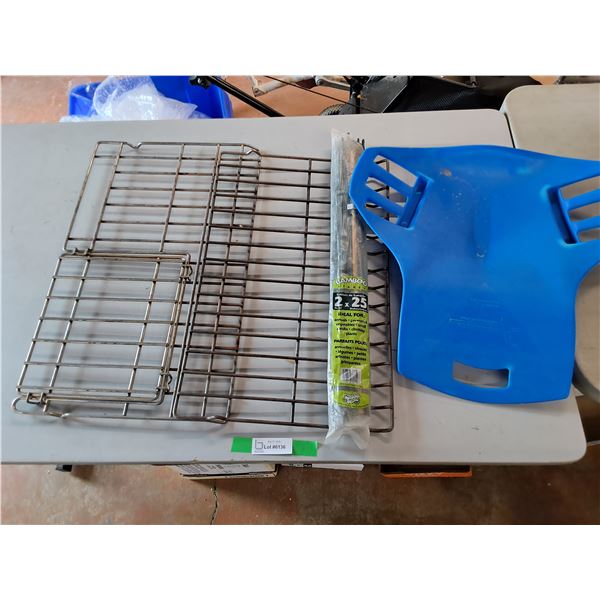 Pet Cage Parts, Bamboo Sticks & Plastic Swing Seat