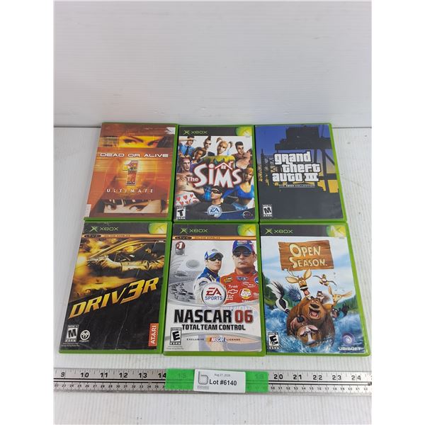 Assorted Xbox Games - Driver, GTA 3, The Sims, Misc