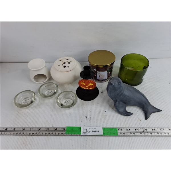 Tea Light Holders, Sea Lion Ornament, Candle Stick Holder & Scented Candles