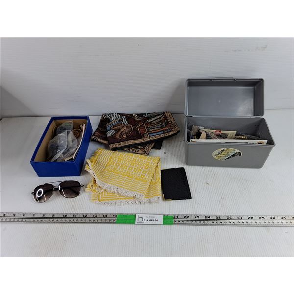 Placemats, Sewing Supplies, Rubber Bands, Sunglasses, Misc