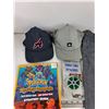 Image 3 : Ball Caps, Ray Ban Case, Shorts - Size L, Pokemon Strategy Guide, Twist Ties, Misc