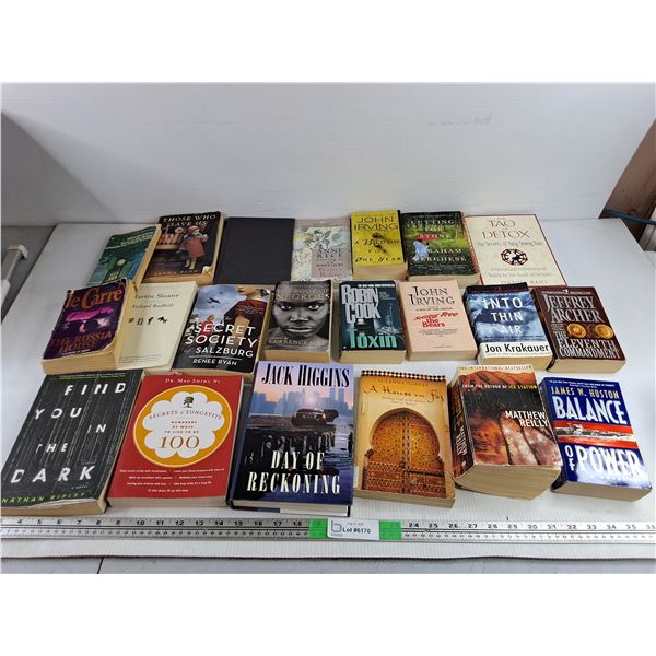 Assorted Books - Jon Krakauer, Jack Higgins, John Irving, Misc