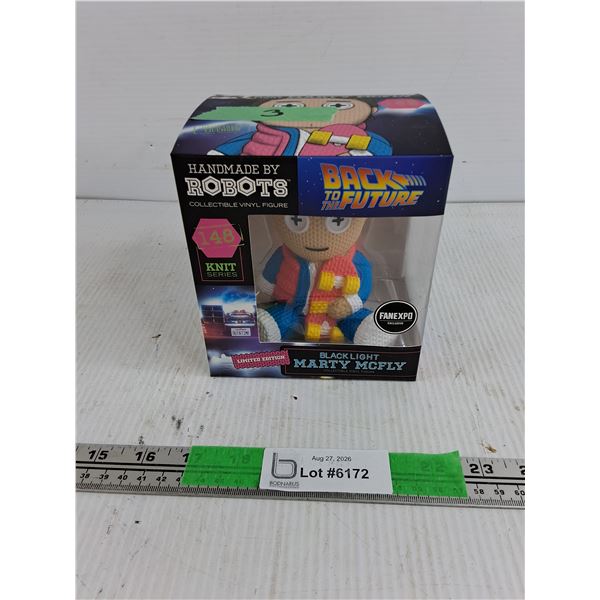 Handmade Back to the Future Black Light Marty McFly Vinyl Figure