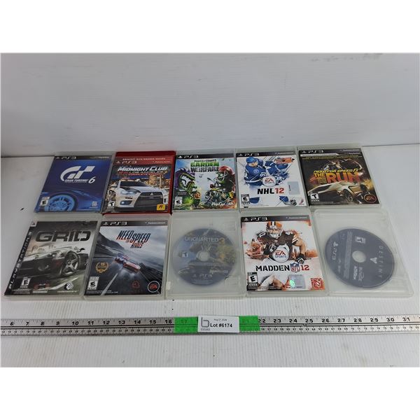 Assorted PS3 Games - Grid, Need for Speed, Plants vs Zombies, Misc