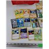 Image 2 : Assorted Pokemon Trading Cards & Container - CANNOT AUTHENTICATE