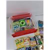 Image 4 : Assorted Pokemon Trading Cards & Container - CANNOT AUTHENTICATE