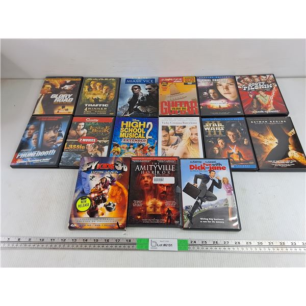 Assorted DVD Movies - Phonebooth, Finals Fantasy, Star Wars, Misc