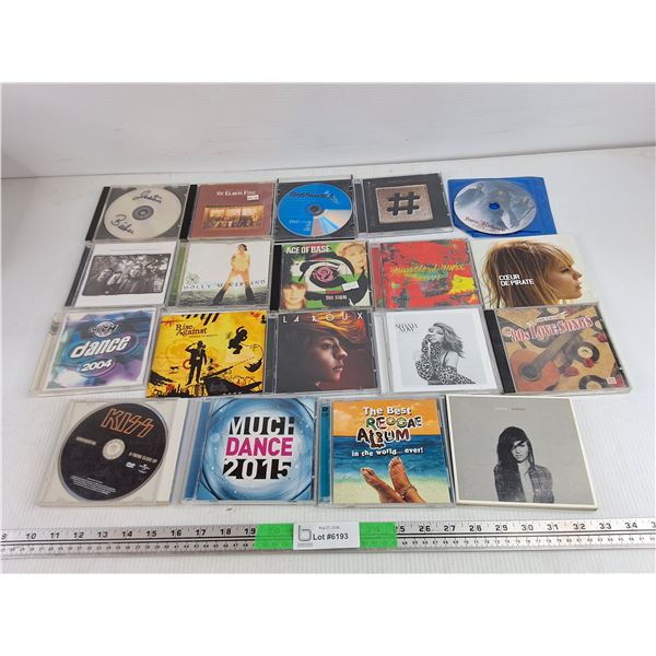 Assorted CDs - Shania Now, Dance 2004, Kiss, Misc