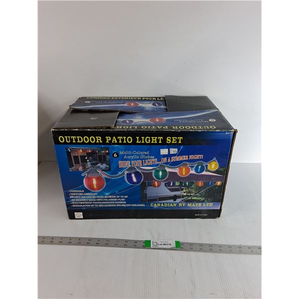 Outdoor Patio Lights 20ft Powers On
