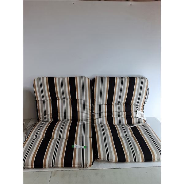 (2) Outdoor Chair Cushions 36"x20"