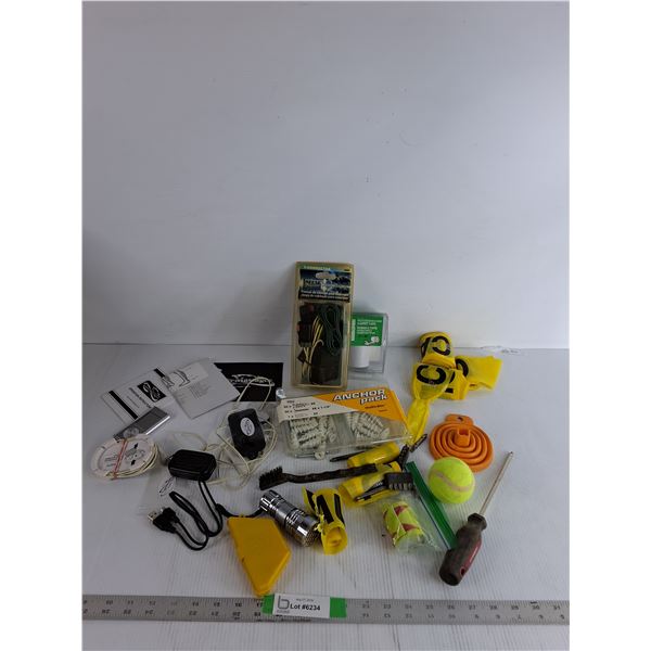 Palm Massager, Trailer Wiring Kit, Carpet Tape, Anchor Pack, Caution Tape, Misc