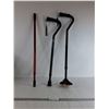 Image 1 : (2) Canes, Screw In Pole (Up to 31", as is)